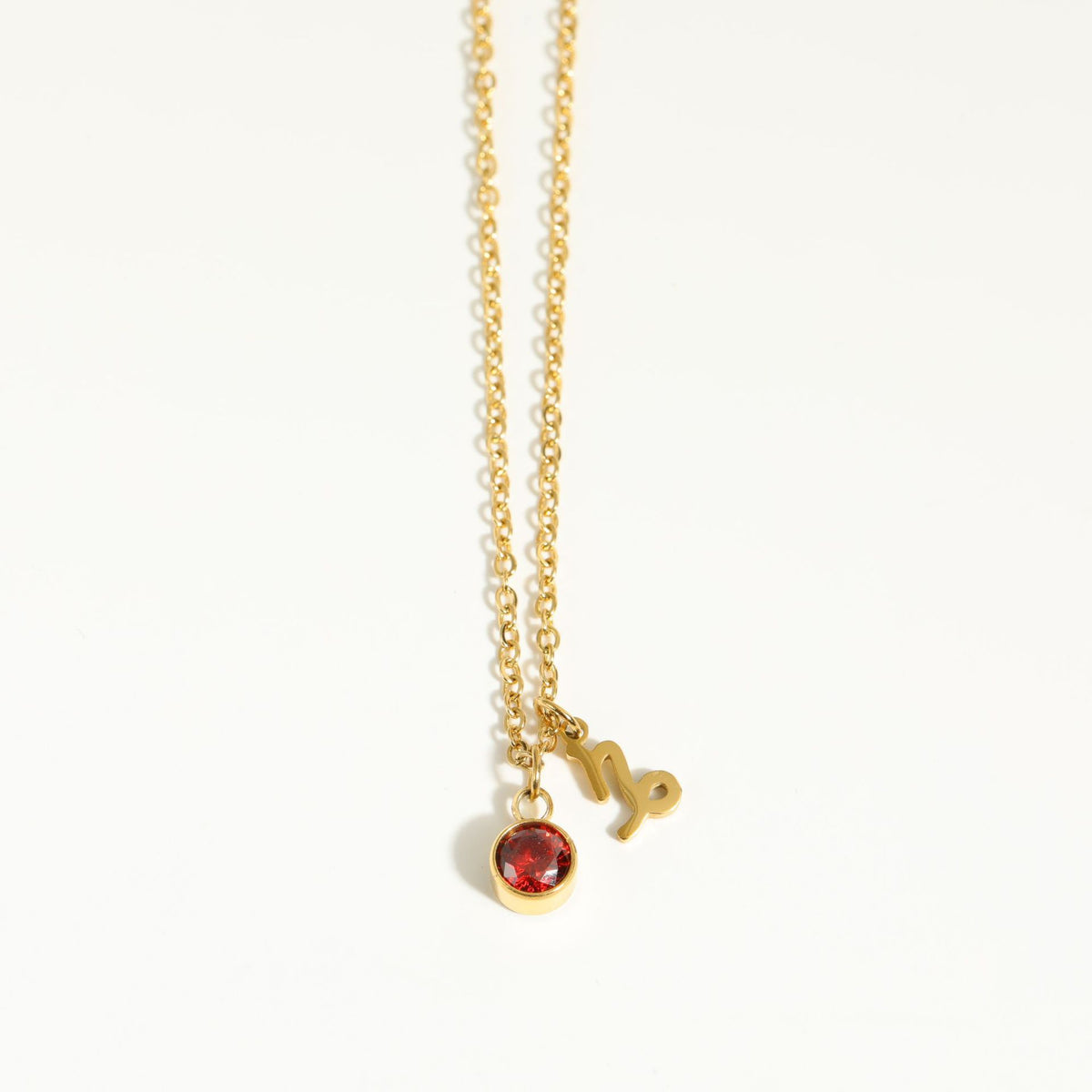 Fashion Zodiac Zodiac 5mm Zircon Pendant Necklace For Women
