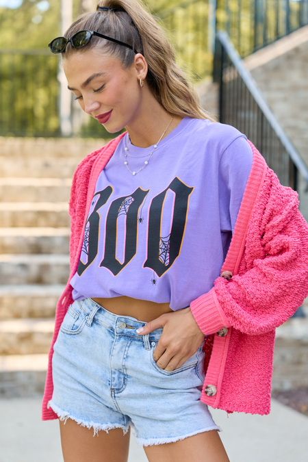 Boo Violet Graphic Tee