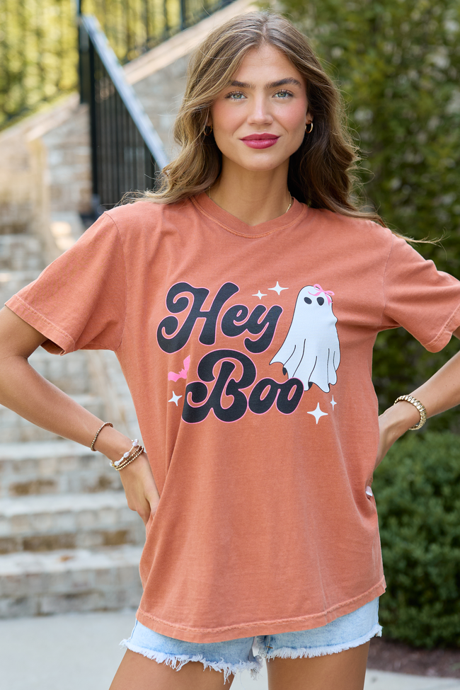 Hey Boo Rust Graphic Tee