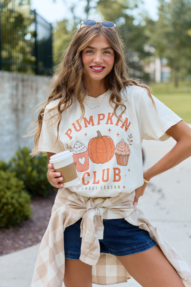 Pumpkin Club Ivory Comfort Colors Graphic Tee