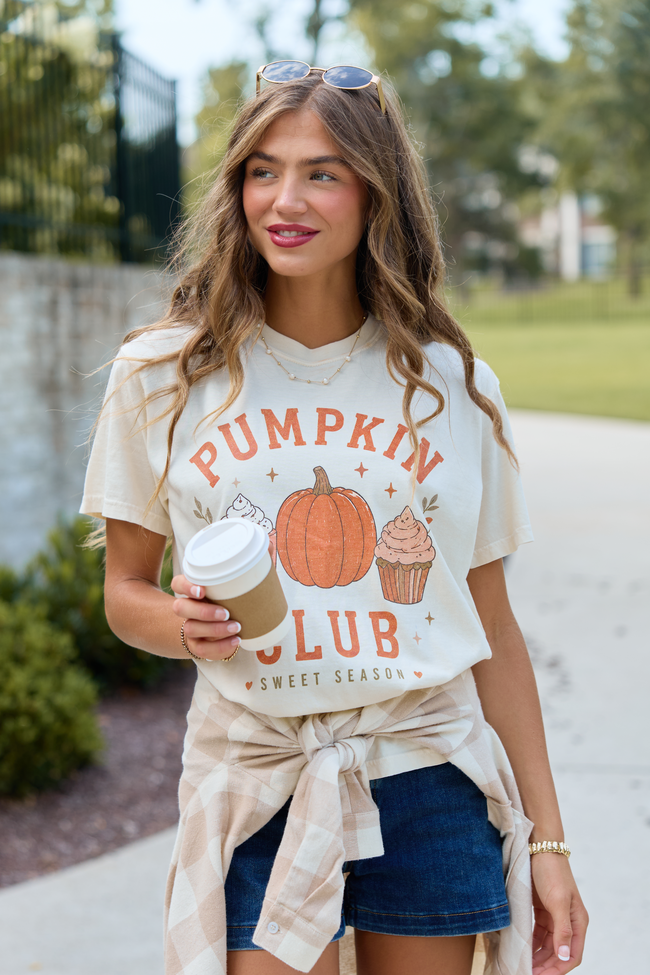 Pumpkin Club Ivory Comfort Colors Graphic Tee
