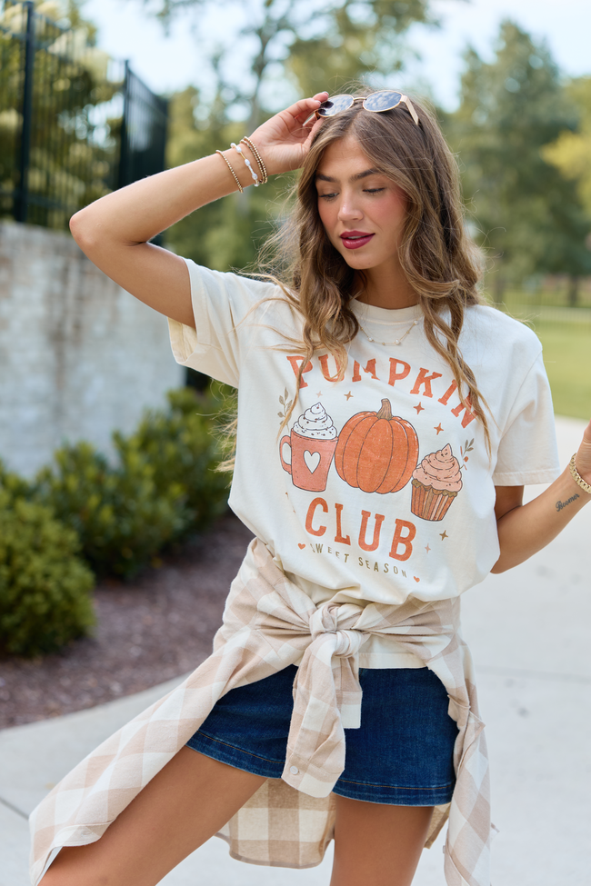 Pumpkin Club Ivory Comfort Colors Graphic Tee