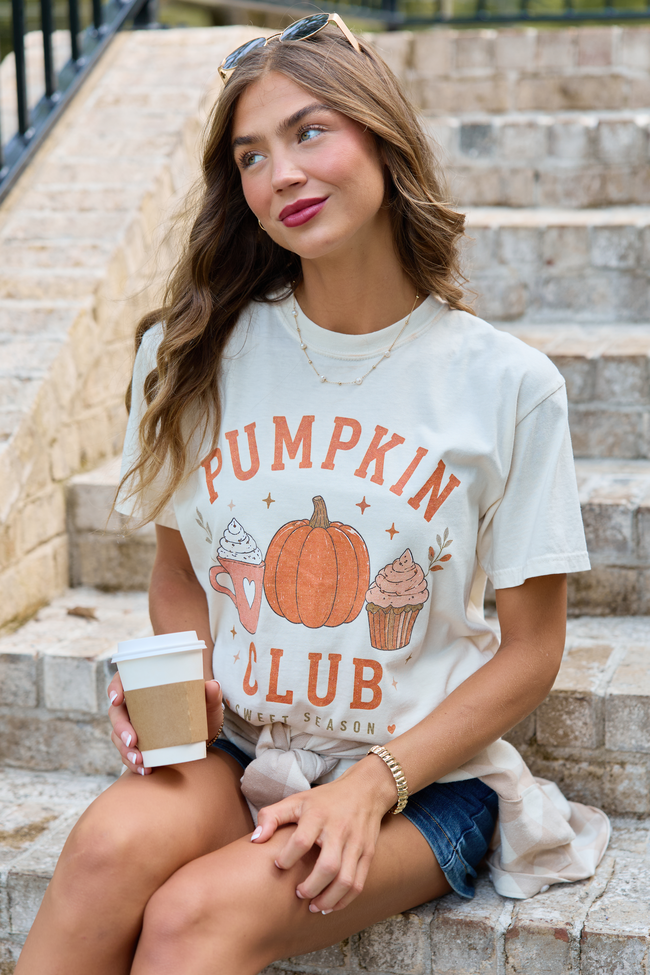 Pumpkin Club Ivory Comfort Colors Graphic Tee