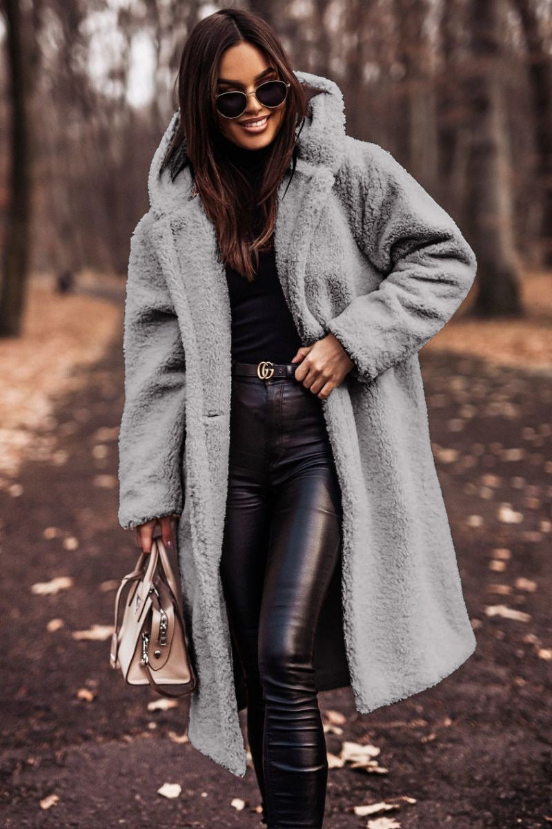 Women's Faux Fleece Teddy Coat