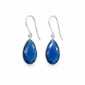 Blue Hydro Quartz Drop Earrings