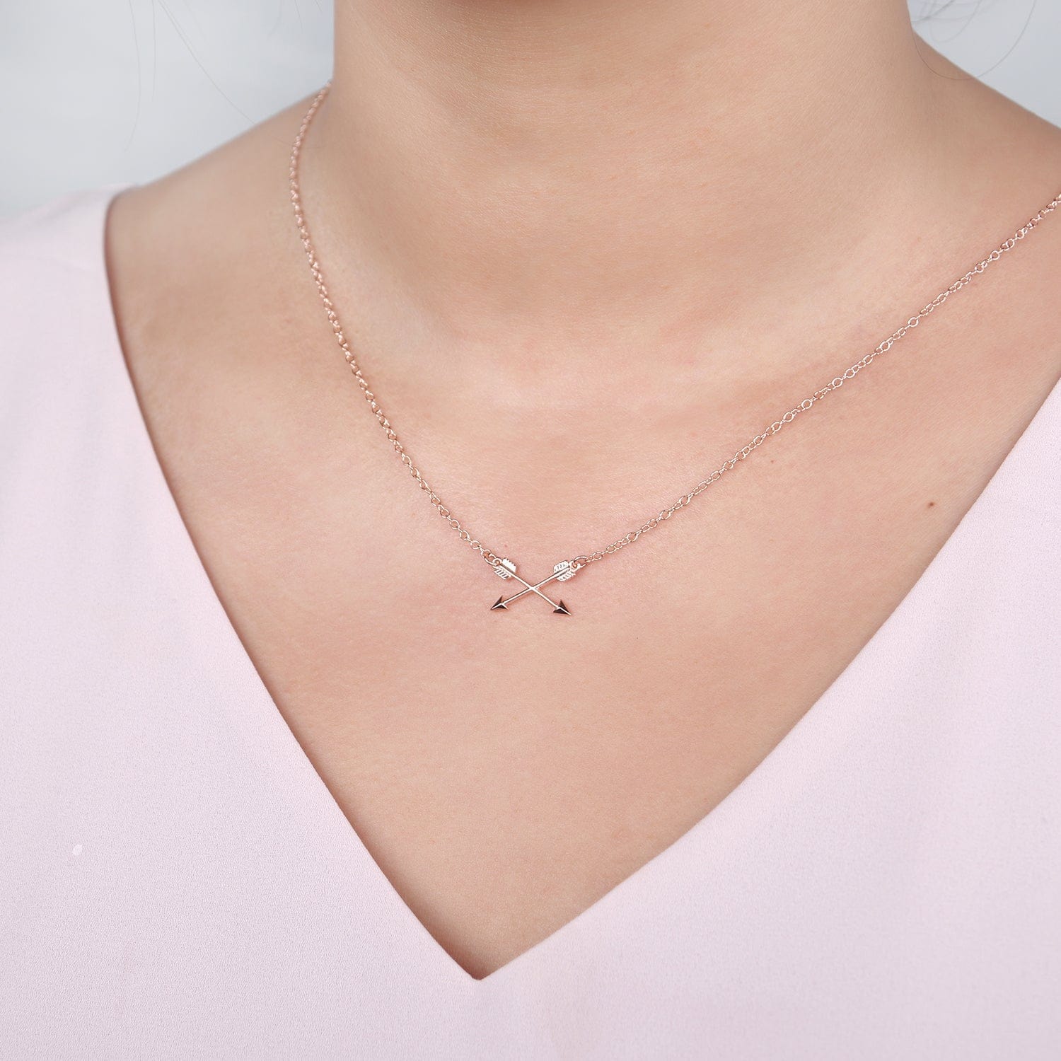 Women Empowerment - Keep Slaying - Double Intersecting Arrows Necklace